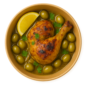 Poulet aux olives