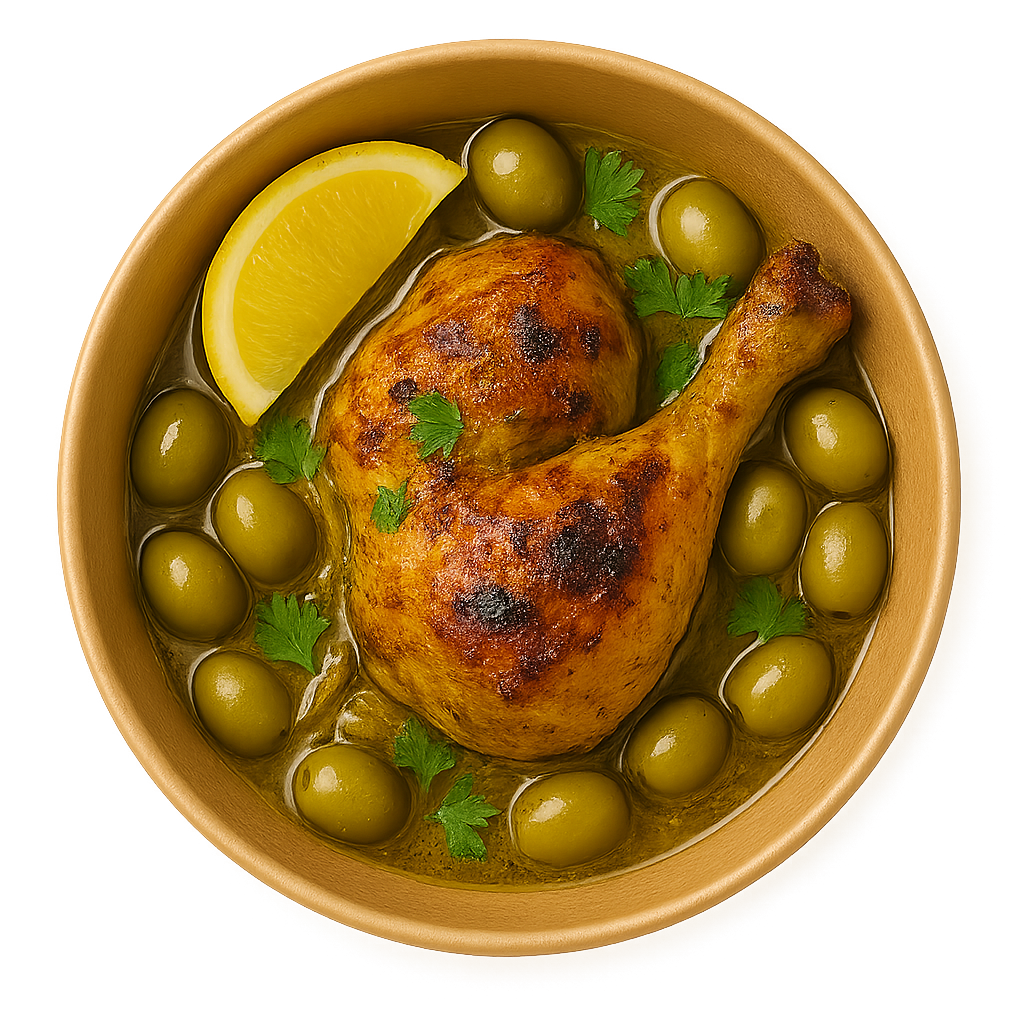 Poulet aux olives